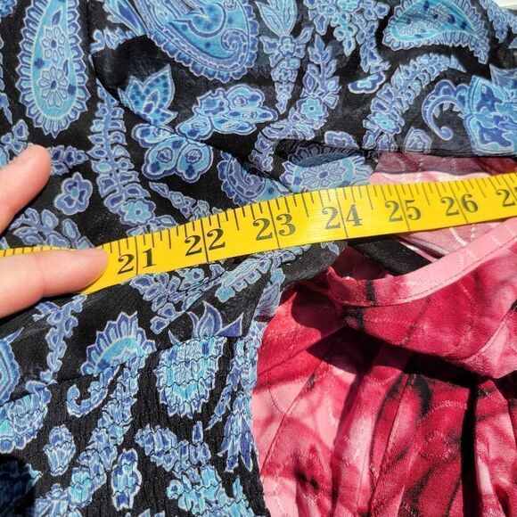 Blue and Black Paisley Blouse - Picture 11 of 12